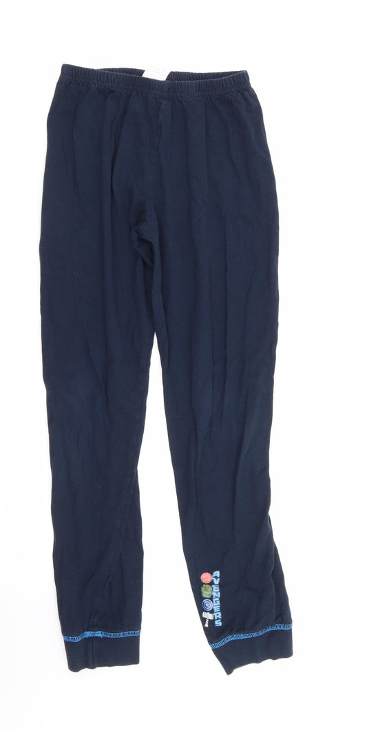 avengers Boys Blue  Cotton  Pyjama Pants Size 9-10 Years