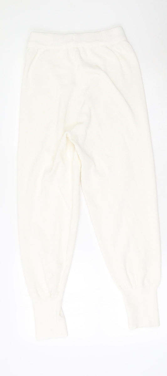 Kiki Loungewear Womens Beige Solid Viscose  Lounge Pants Size S   - Waist Size 22''; Inside Leg 26'' Cuffed