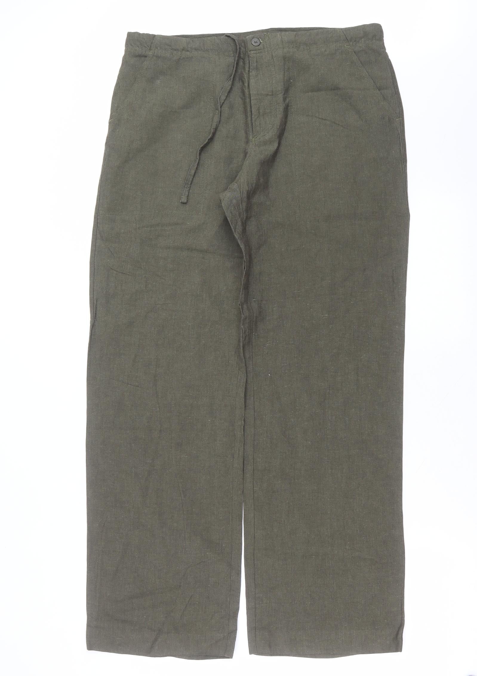 Zara Striped Linen Trousers — UFO No More