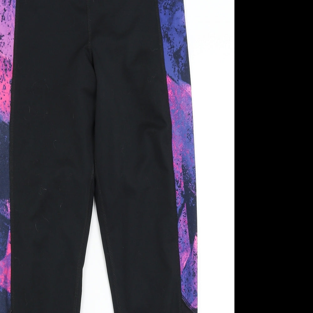 F&F Womens Black  Polyester Compression Trousers Size M L28 in Regular