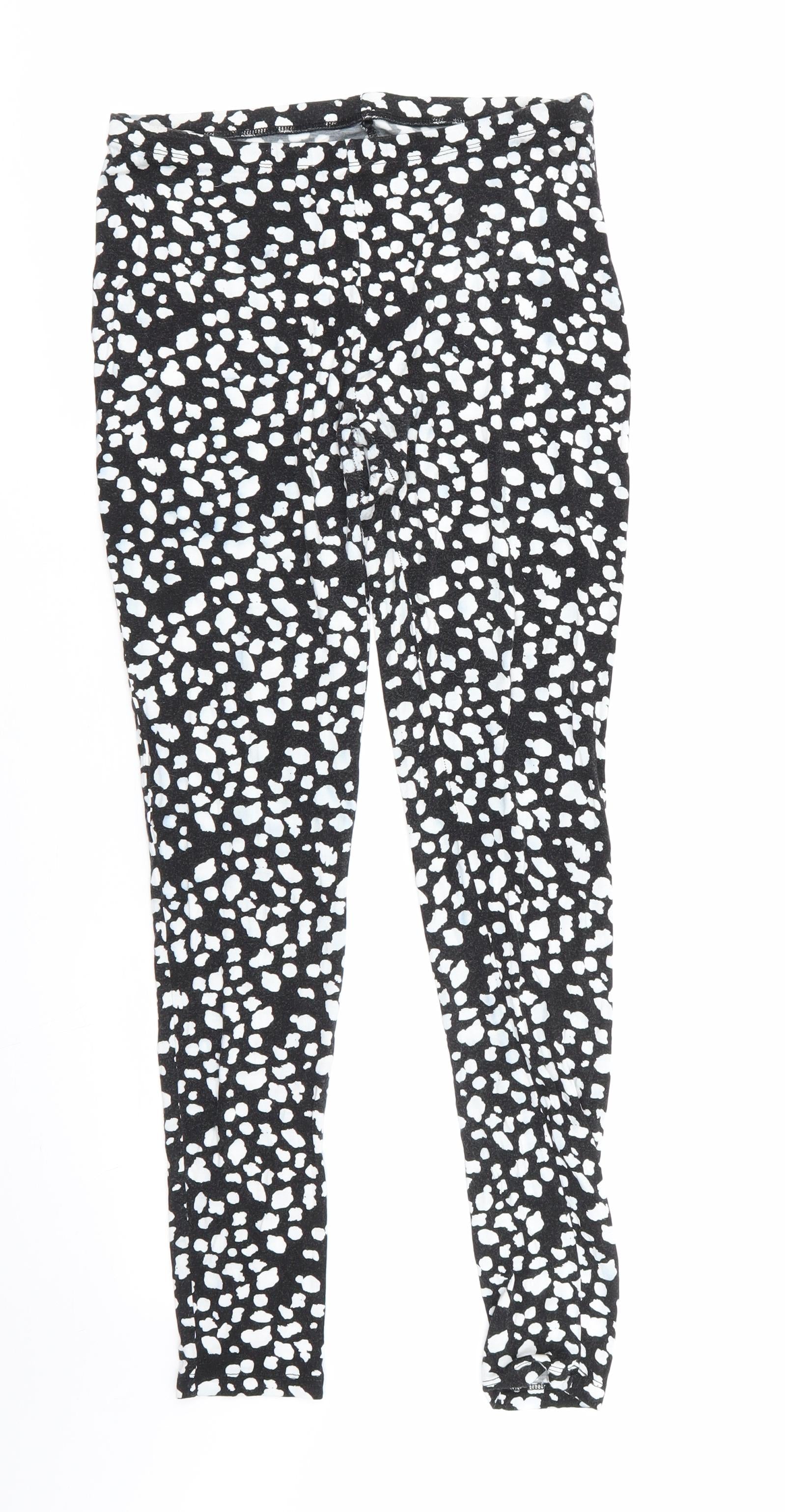 Asda George Womens Multicoloured Geometric Viscose Jegging Leggings Size 12  L29 in - Stretch waistband/legging