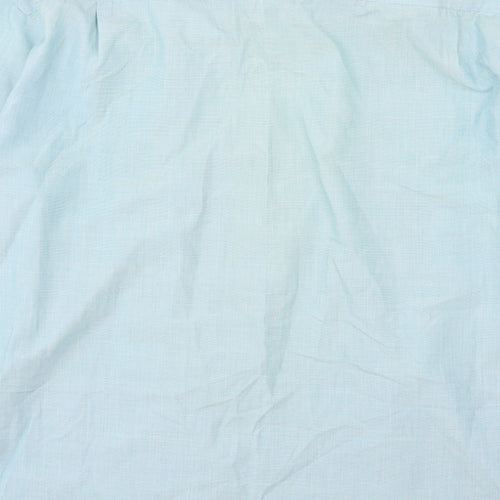 George Mens Blue  Woven  Dress Shirt Size 17