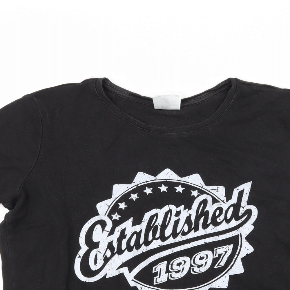 Stedman Womens Black   Basic T-Shirt Size M  - established 1997