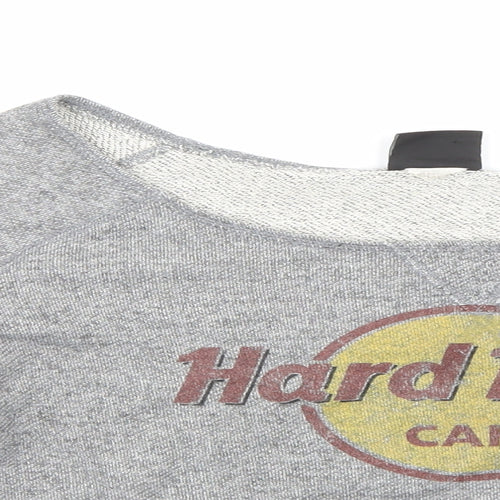 Hard Rock Cafe Womens Grey   Pullover Sweatshirt Size S