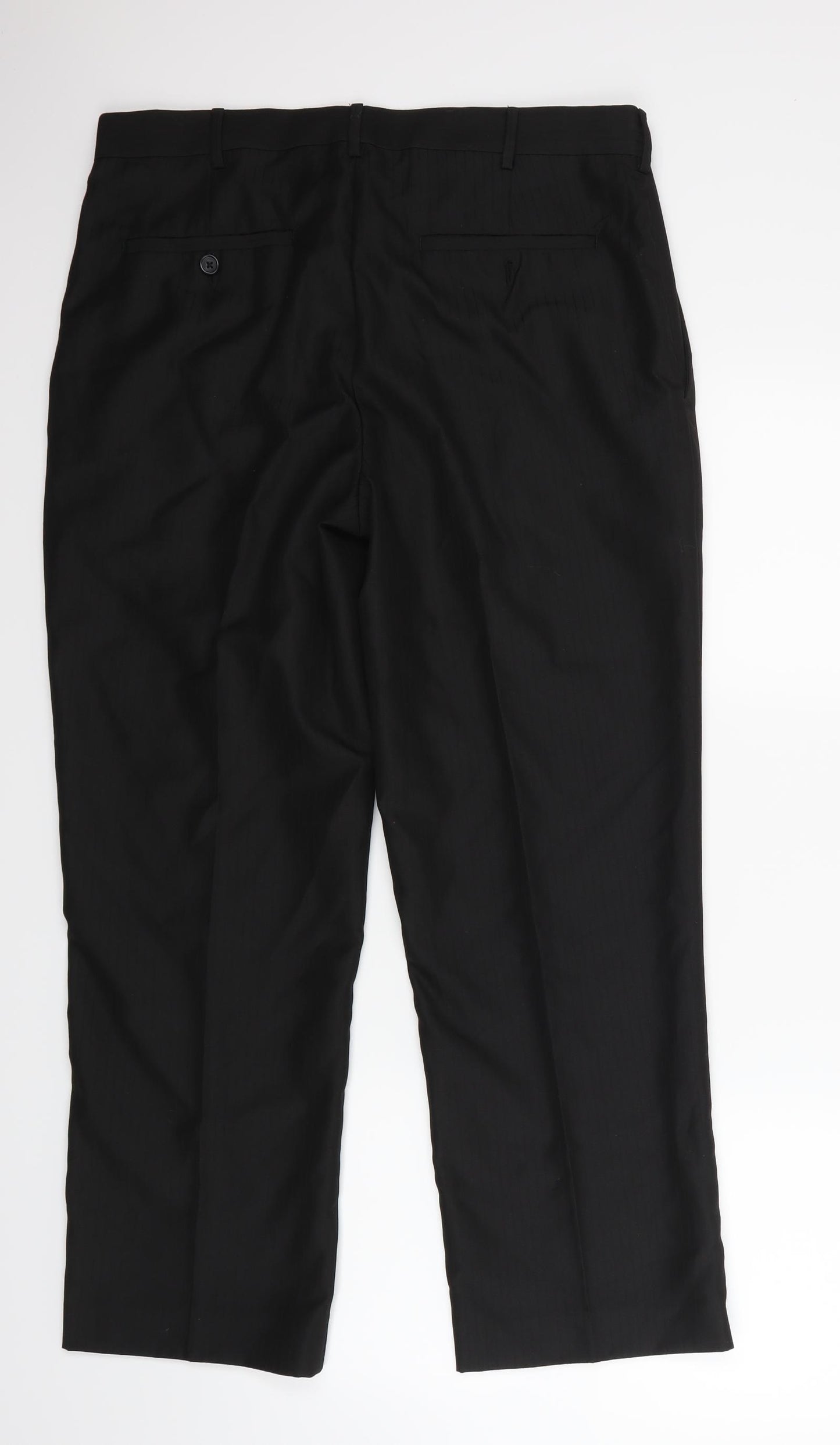 Perry Ellis Mens Black   Trousers  Size 34 L30 in