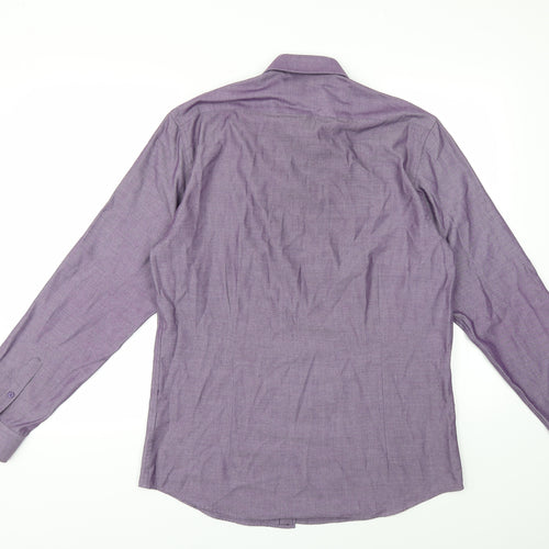 Red Herring Mens Purple    Dress Shirt Size 15.5