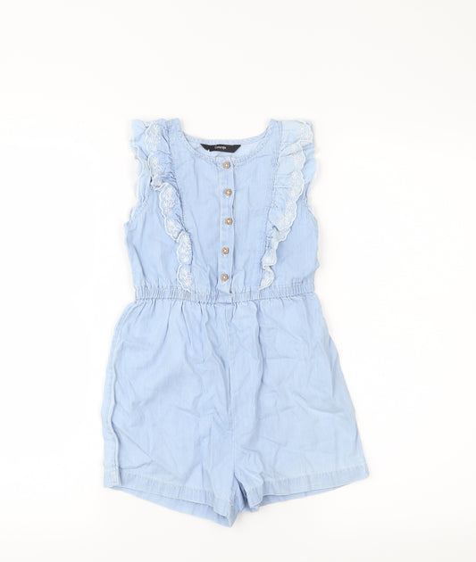George Girls Blue   Romper One-Piece Size 5-6 Years