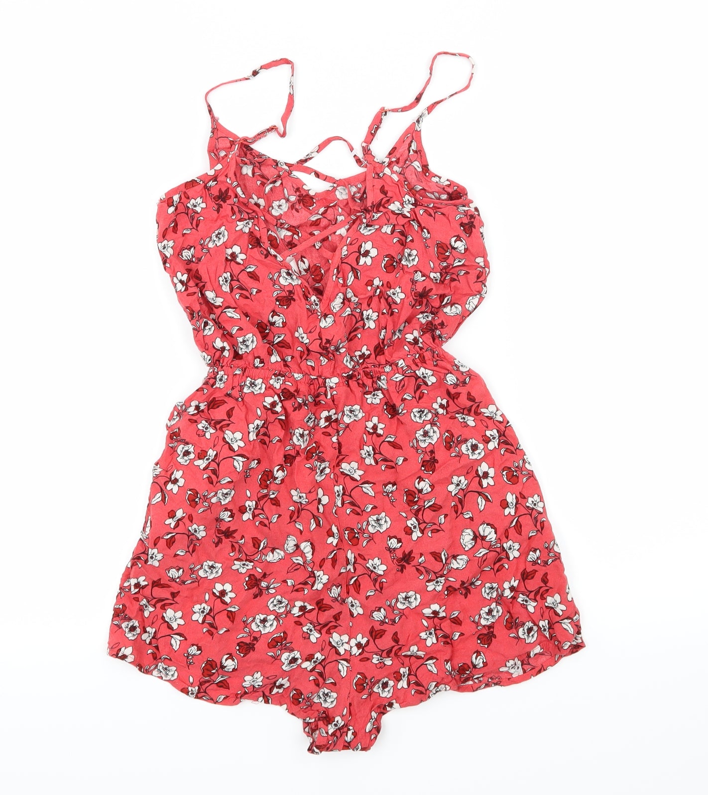 H&m red hot sale playsuit