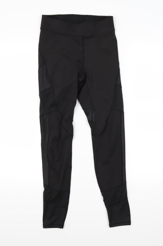 H&M Womens Black   Track Pants Leggings Size S L25 in