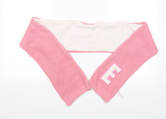 Preworn Girls Pink  Knit Scarf Scarves & Wraps One Size  - E Letter