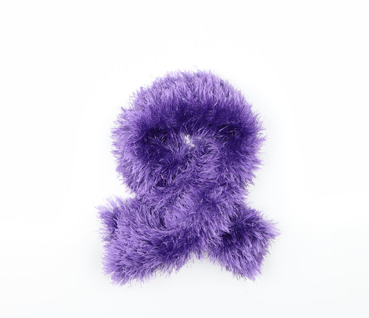 Preworn Girls Purple  Knit Rectangle Scarf Scarves & Wraps One Size