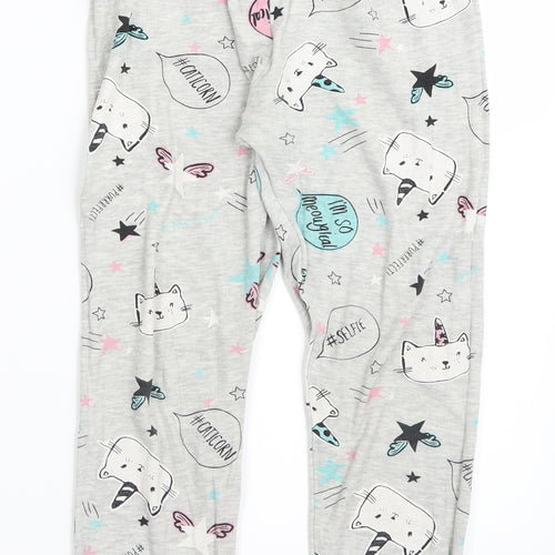 George  Girls Grey   Cami Pyjama Pants Size 8-9 Years