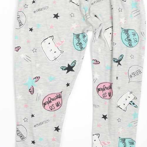 George  Girls Grey   Cami Pyjama Pants Size 8-9 Years