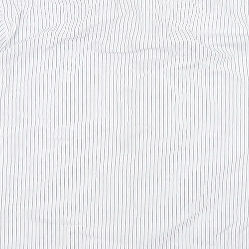 St George Mens Blue Striped   Dress Shirt Size 17