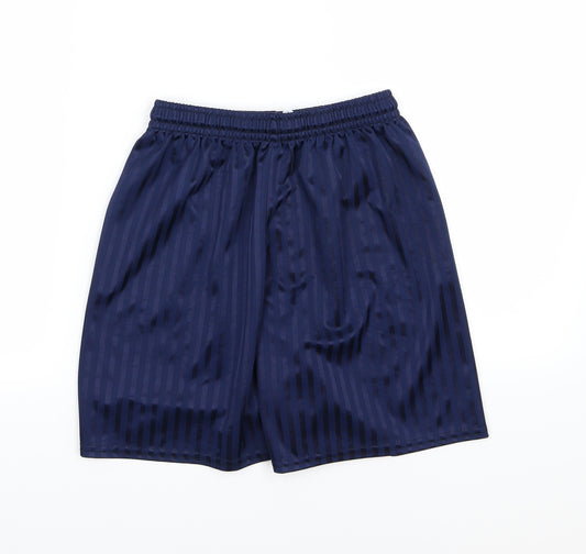 Preworn Mens Blue Striped  Sweat Shorts Size S