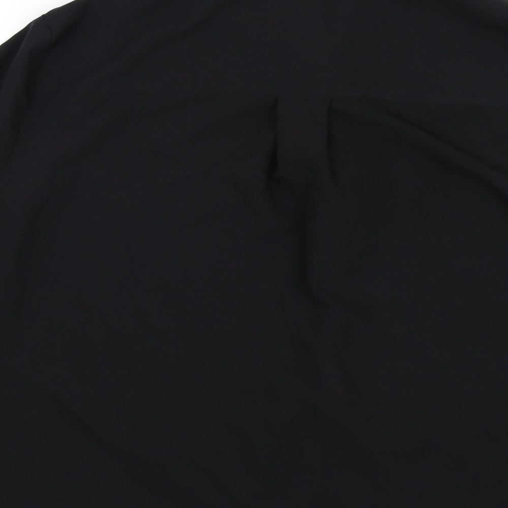TWIGGY Womens Black   Basic Button-Up Size 14