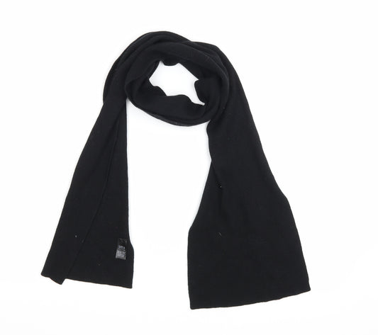 Marks and Spencer Mens Black  Knit Rectangle Scarf Scarf One Size