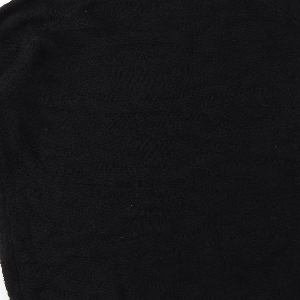 Smog Womens Black  Knit Pullover Jumper Size M