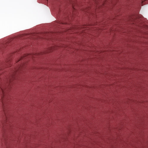 Hollister Mens Red   Henley Hoodie Size XL
