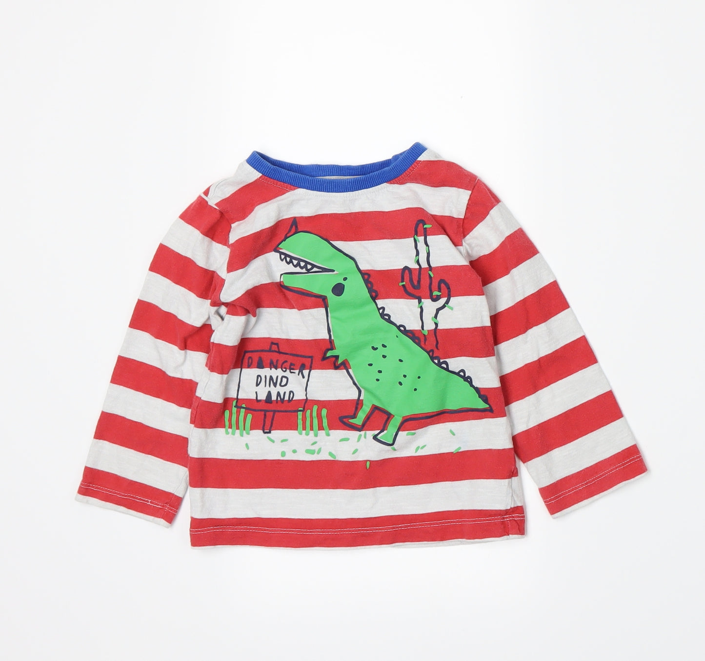 Mini Club Boys Red Spotted Jersey Basic T-Shirt Size 3-4 Years