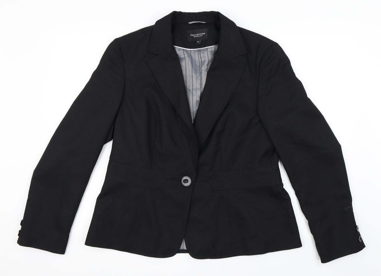Debenhams Womens Black   Jacket Blazer Size 16