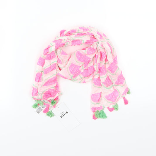 Marks and Spencer Girls Pink   Rectangle Scarf Scarves & Wraps One Size  - Watermelon