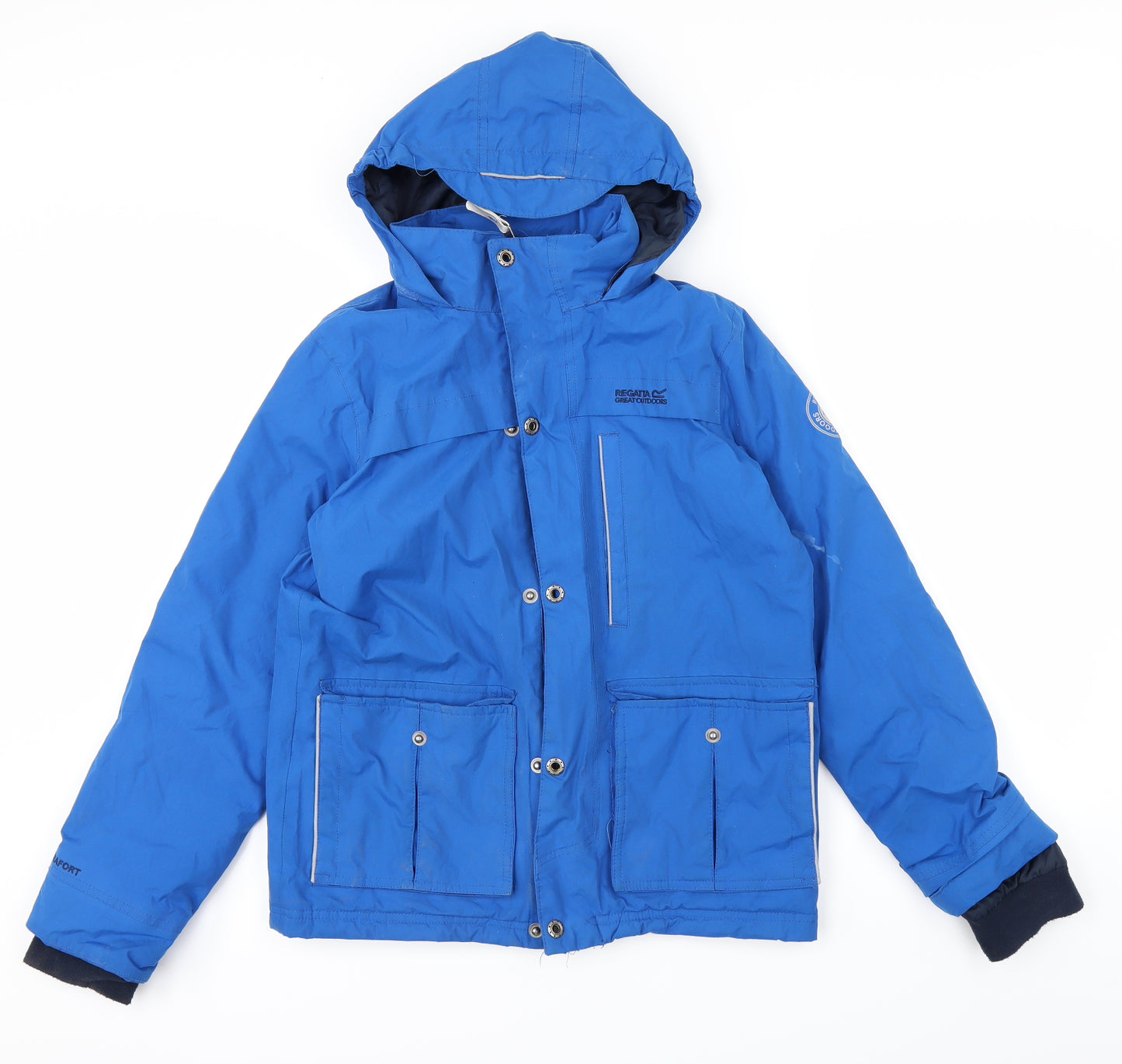 Regatta Boys Blue   Basic Coat Coat Size 13-14 Years