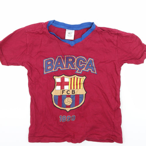 FC Barcelona Boys Purple   Basic T-Shirt Size 8-9 Years  - FC Barcelona