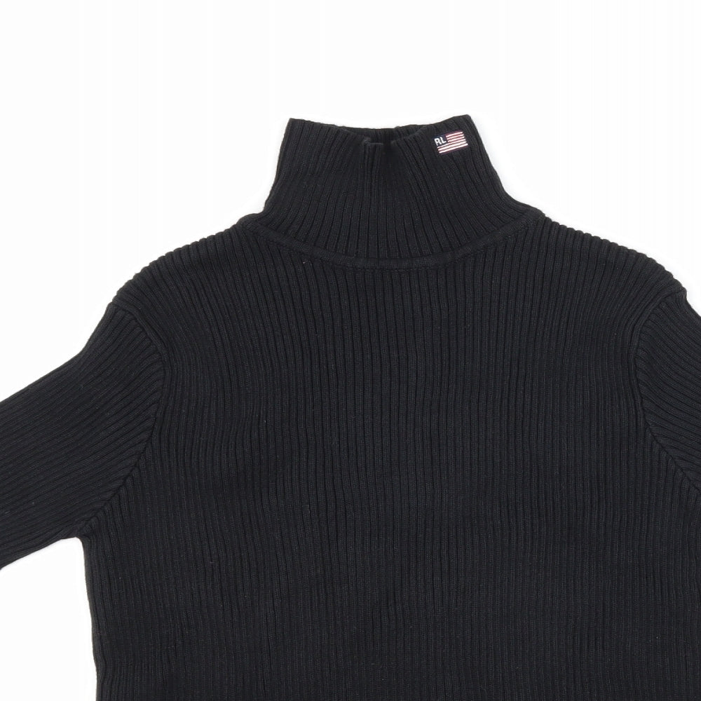 Polo Ralph Lauren Womens Black   Basic T-Shirt Size M