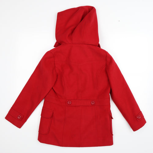 NEXT Girls Red   Pea Coat Coat Size 9-10 Years