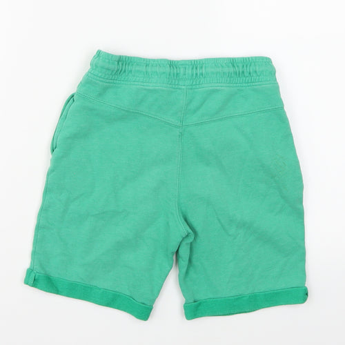 Marks and Spencer Boys Green  Jersey Sweat Shorts Size 7-8 Years