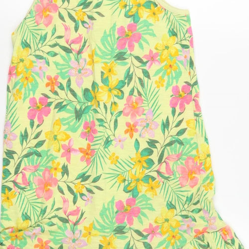 NEXT Girls Yellow Floral  A-Line  Size 11 Years