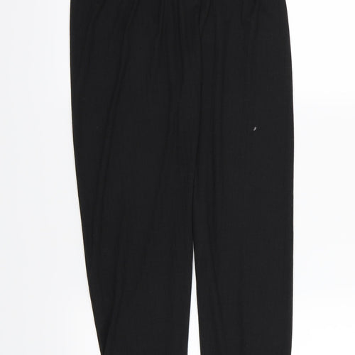 The Edge Womens Black  Jersey Trousers  Size S L26 in