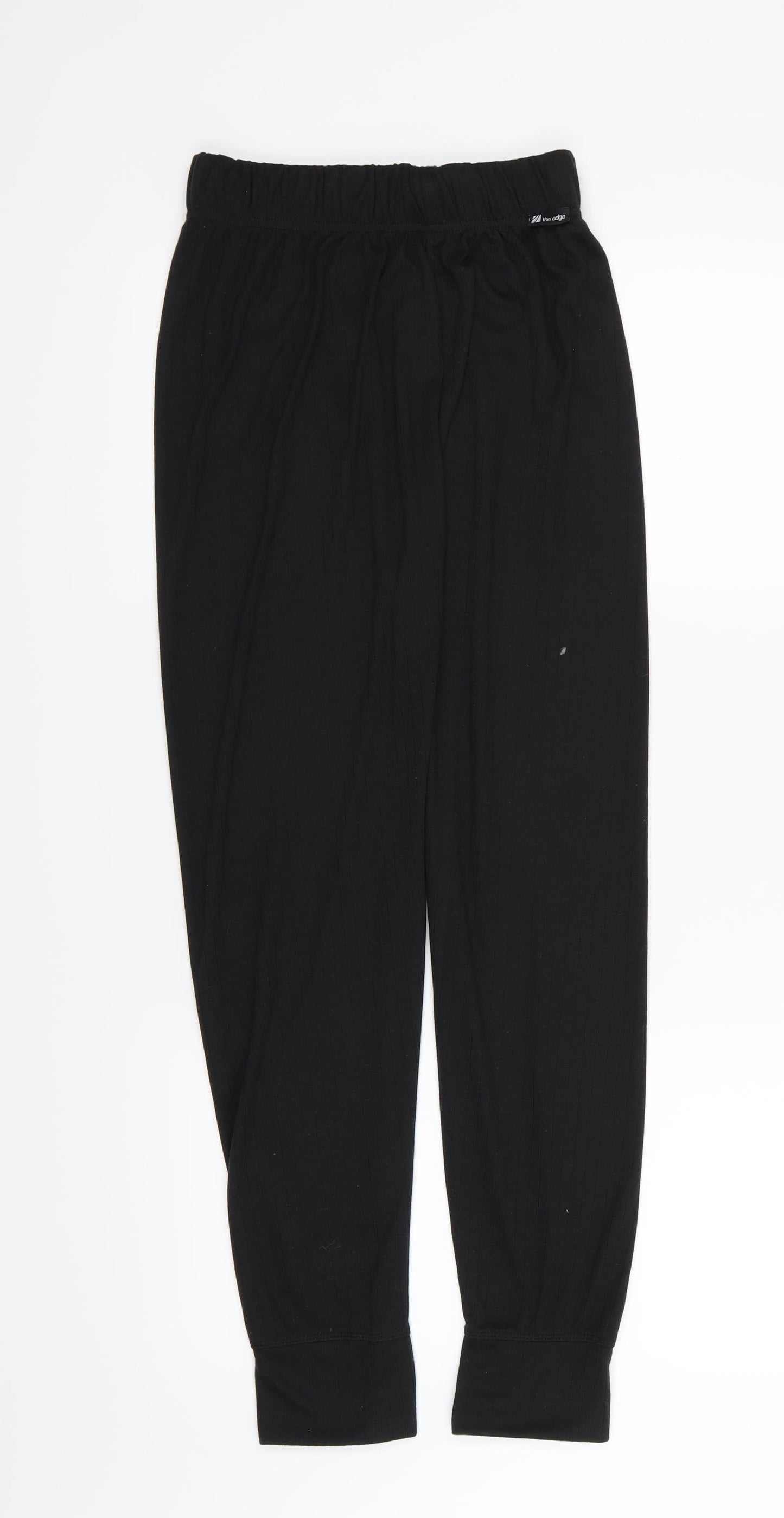 The Edge Womens Black  Jersey Trousers  Size S L26 in