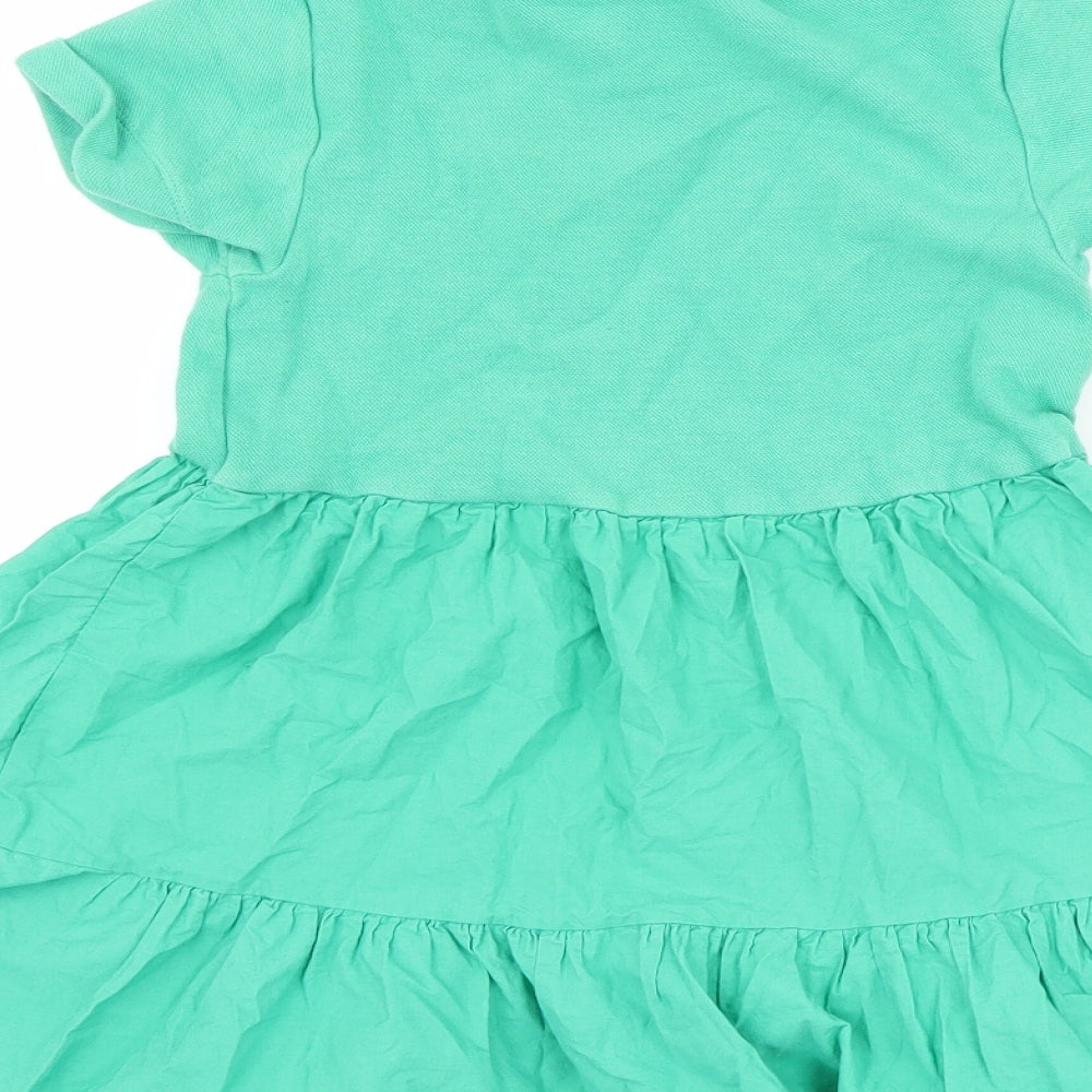 Zara Girls Green   A-Line  Size 9 Years  - slogan