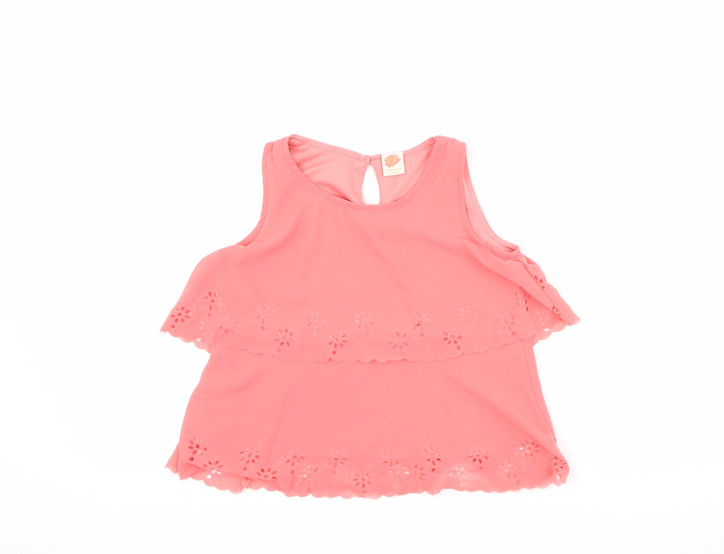 Young & Free Girls Pink   Basic Tank Size 8-9 Years