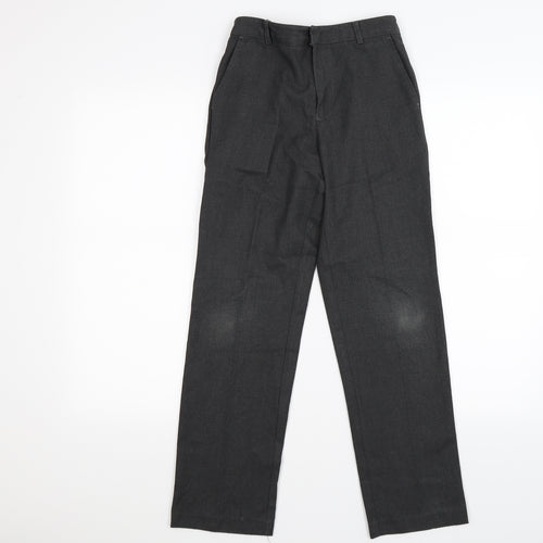 david luke Boys Grey   Dress Pants Trousers Size 11-12 Years
