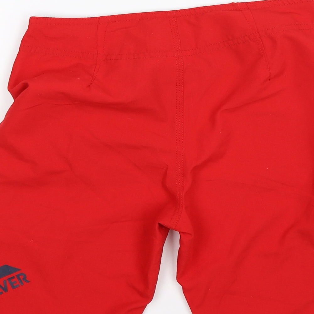 quicksilver Boys Red   Bermuda Shorts Size 11-12 Years