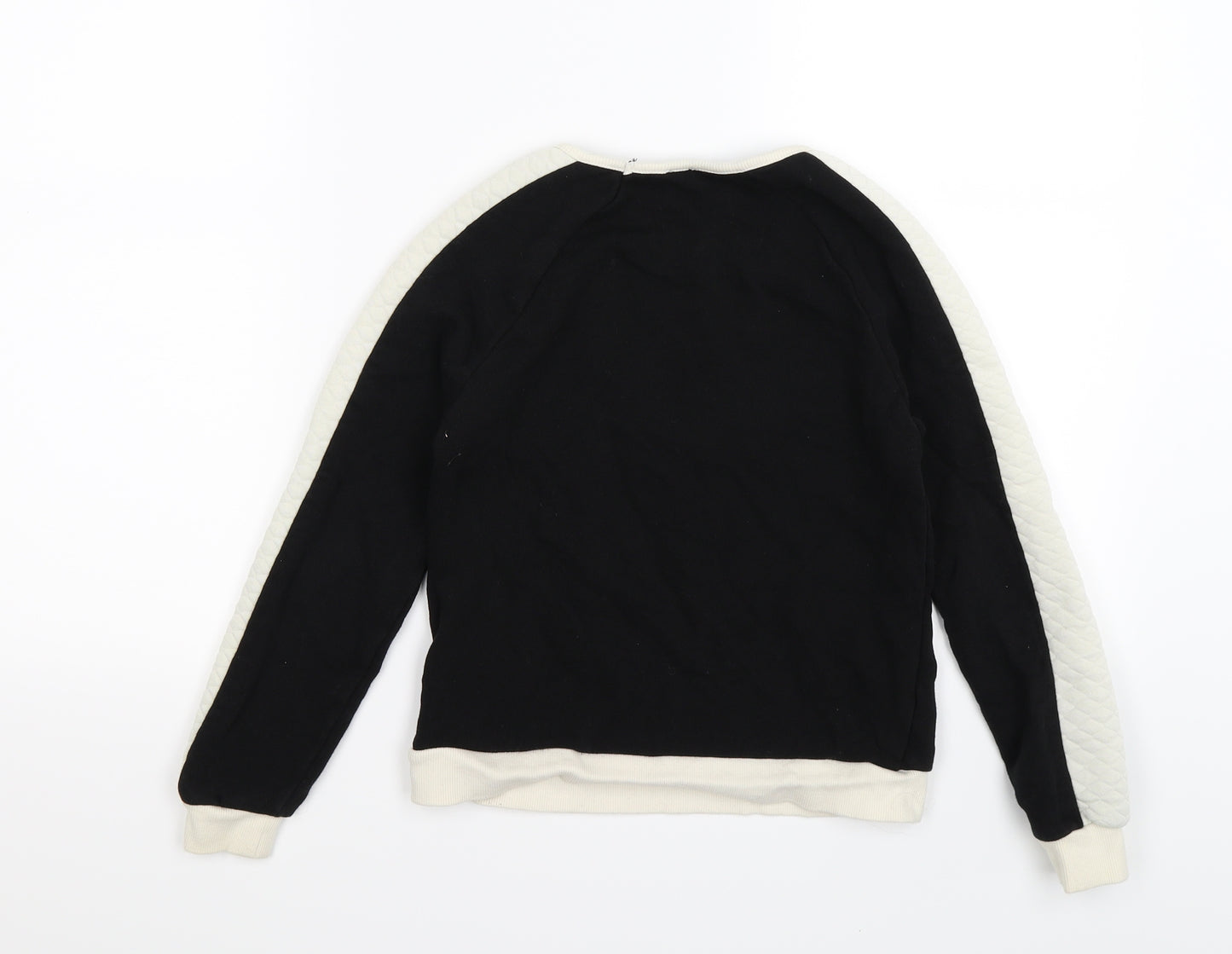George Girls Black  Jersey Pullover Sweatshirt Size 9-10 Years  - LION