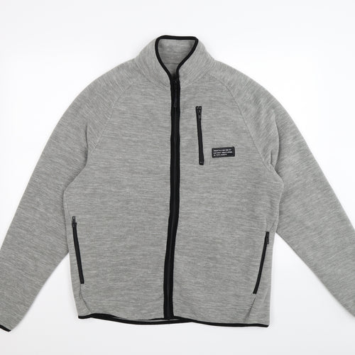 Primark Mens Grey  Fleece Jacket  Size XL