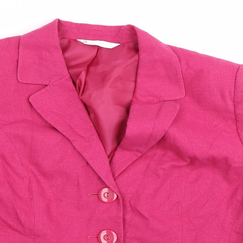BHS Womens Pink   Jacket Blazer Size 16