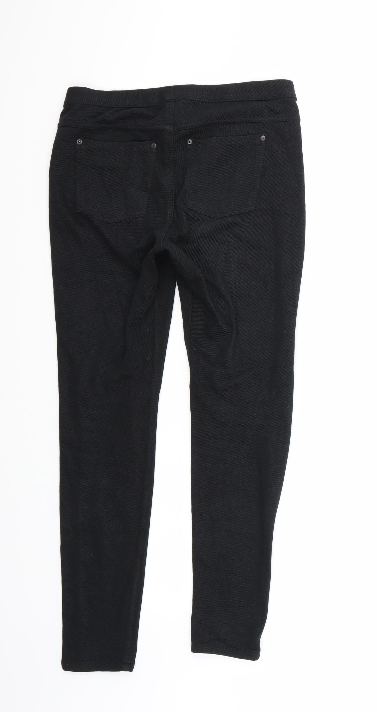 HUE Womens Black   Cropped Trousers Size M L28 in