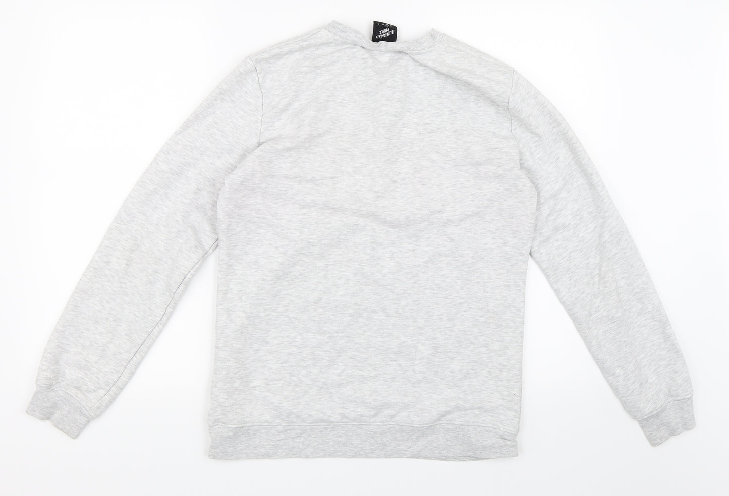 Illustrated People Womens Grey   Pullover Sweatshirt Size S  - Hero