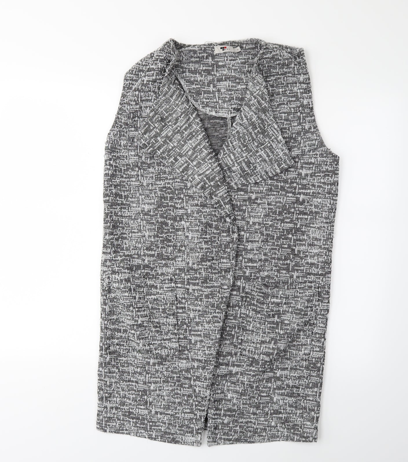 TEMT Womens Grey   Jacket Waistcoat Size 10