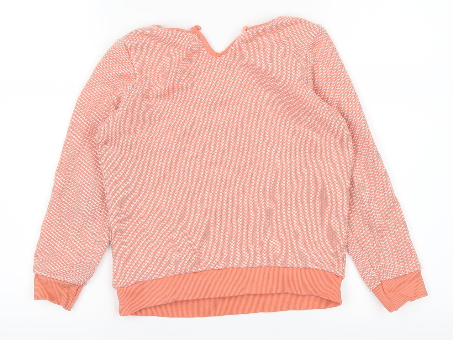 George Girls Orange   Pullover Jumper Size 4-5 Years