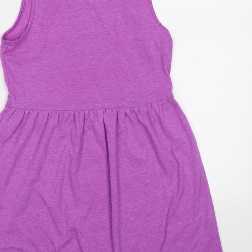 George Girls Purple  Jersey Tank Dress  Size 9-10 Years