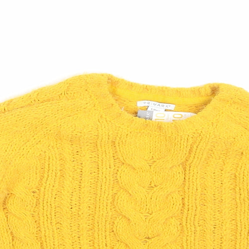 Primark Boys Yellow   Pullover Jumper Size 9-10 Years