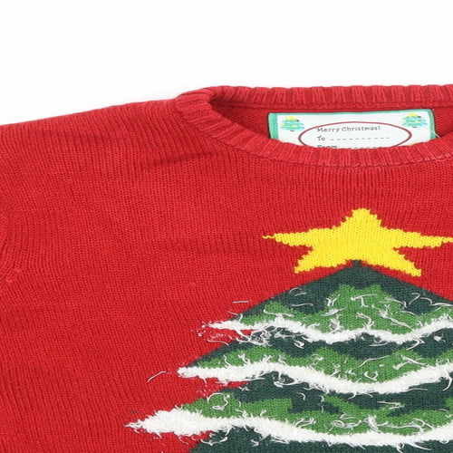 Cedar Wood State Mens Red   Pullover Jumper Size XS  - CHRISTMAS