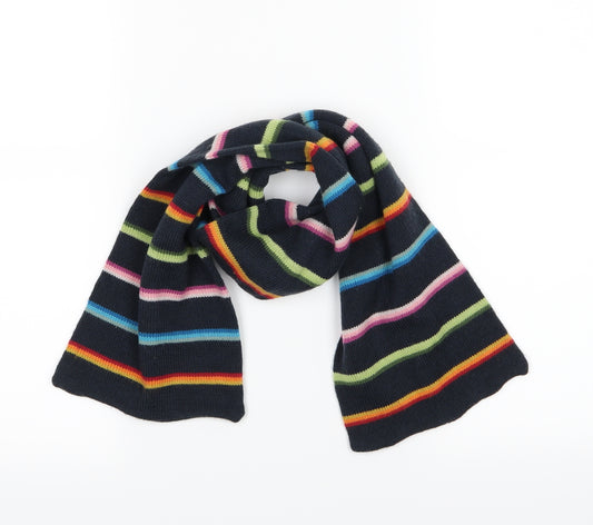 Marks and Spencer Boys Multicoloured Striped Knit Rectangle Scarf Scarf One Size