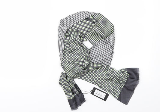 Ted Baker Mens Grey Geometric  Scarf  One Size